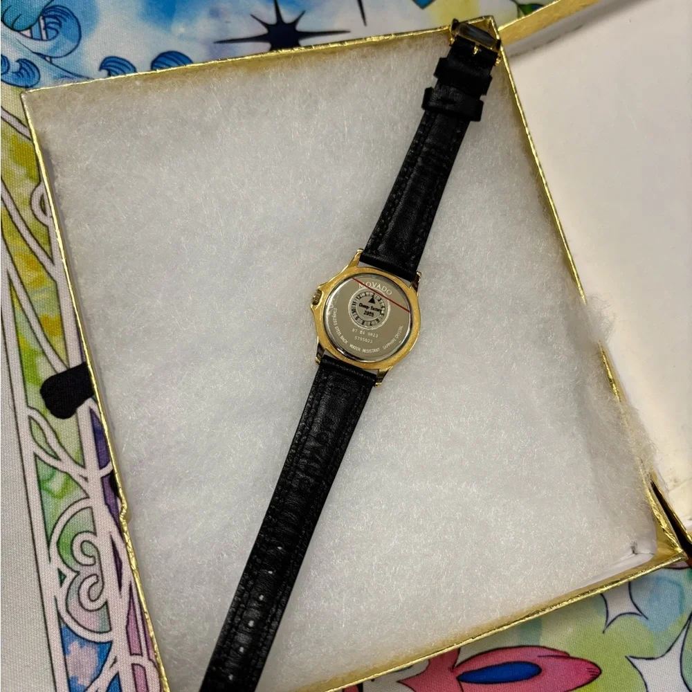 Movado Gold and Black Women's Watch - Picture 4 of 4